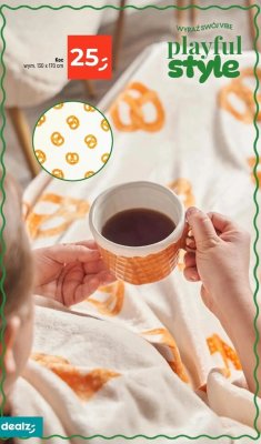 Koc 130 x 170 cm playful style promocja w Dealz