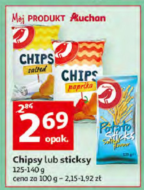 Chipsy sticks solone Auchan promocja