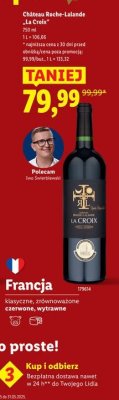 Wino Château Roche-Lalande La Croix 750ml promocja w Lidl