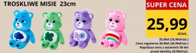 Troskliwe misie 23cm zielony promocja w Supeco