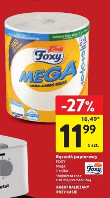 Ręcznik papierowy Foxy Mega mega-jumbo rolka promocja w Intermarche