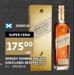 Whisky w kartoniku JOHNNIE WALKER GOLD LABEL RESERVE promocja