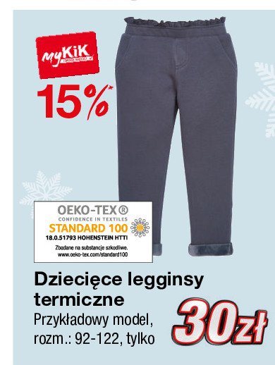 Legginsy dzieci臋ce termiczne 92-122 promocja