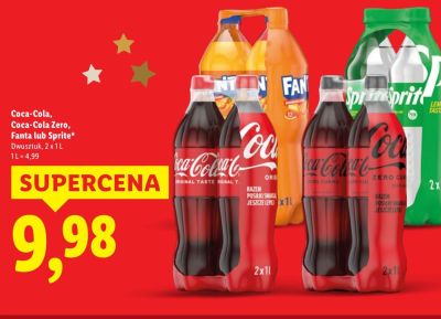 Napój gazowany 2 x 1 l promocja w Lidl
