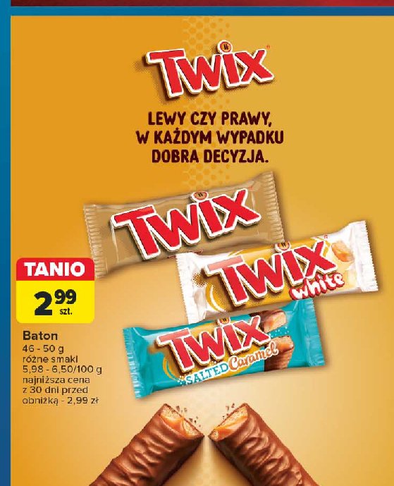 Baton Twix salted caramel promocja