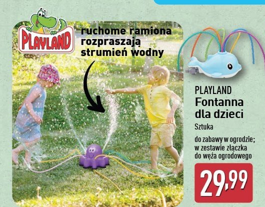 Fontanna ogrodowa dla dzieci Playland promocja w Aldi