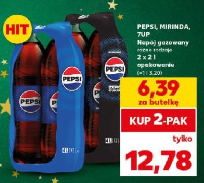 Napój gazowany PEPSI, MIRINDA, 7UP różne rodzaje promocja w Kaufland