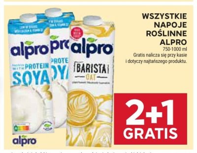 Napoje roślinne Alpro promocja w Stokrotka