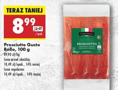 Szynka prosciutto cotto Gustobello promocja