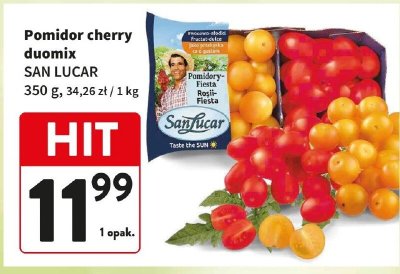 Pomidor cherry duomix SAN LUCAR promocja w Intermarche