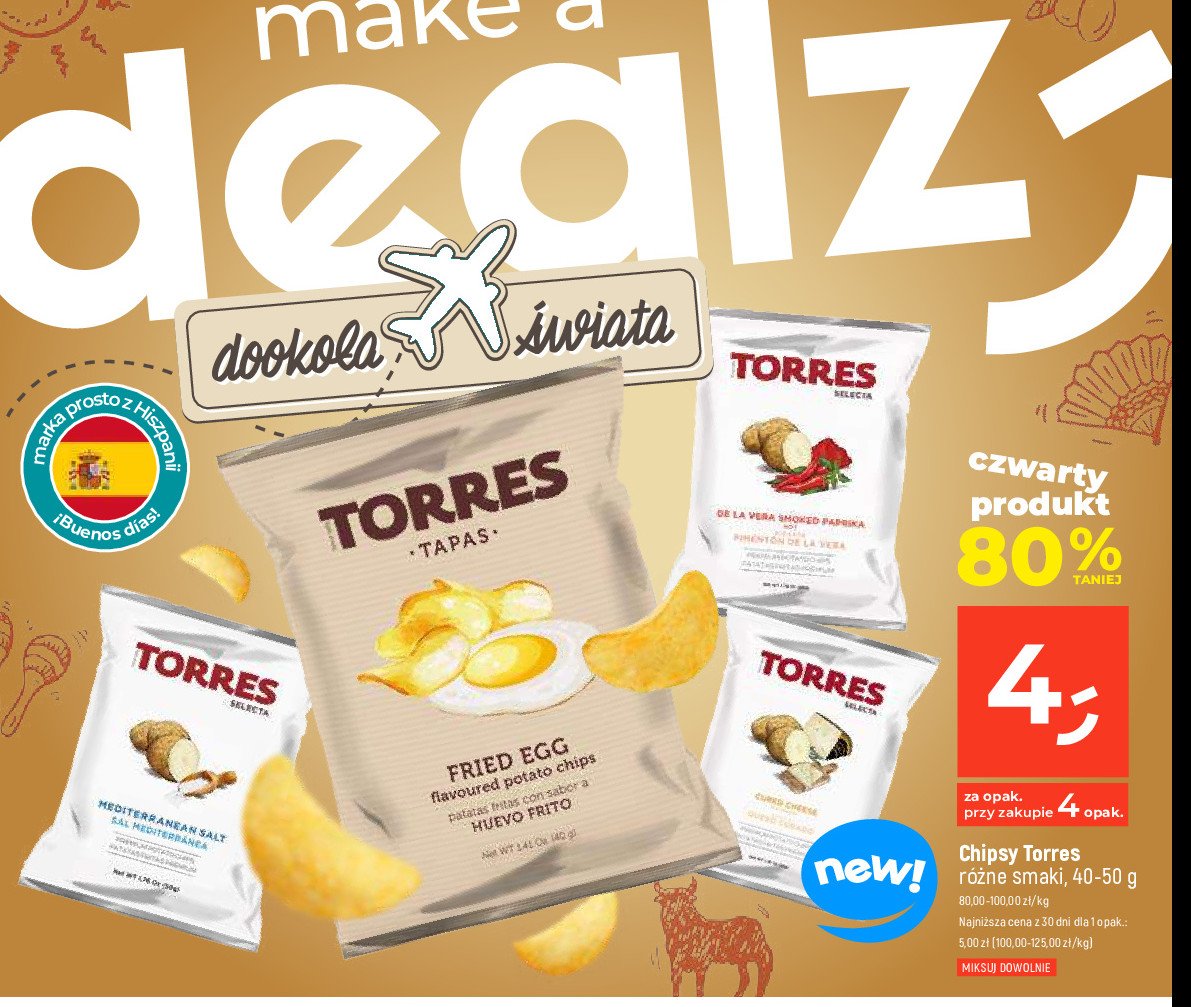 Chipsy solone Torres selecta promocja