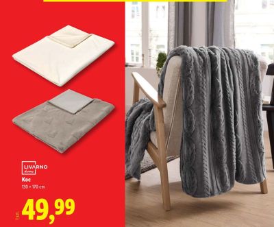 Koc 130x170 cm promocja w Lidl