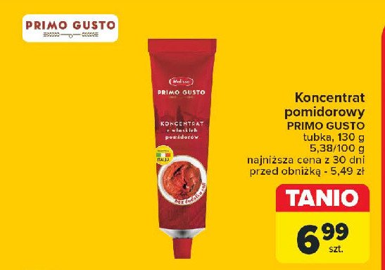 Koncentrat pomidorowy Melissa primo gusto promocja