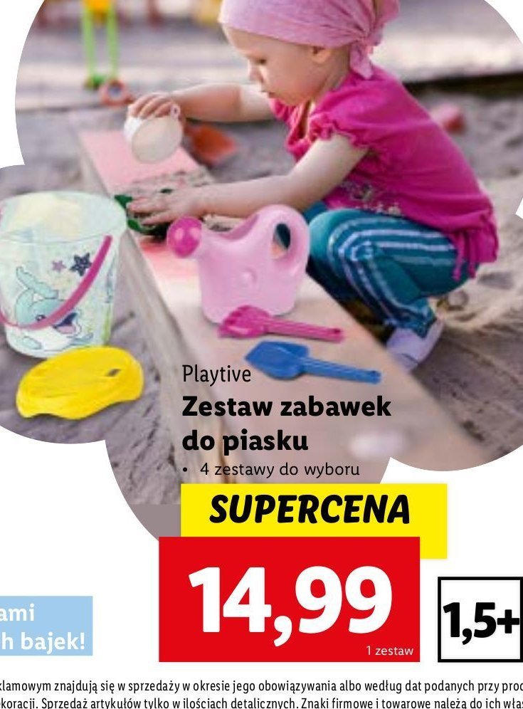 Zestaw zabawek do piaskownicy Playtive promocja w Lidl