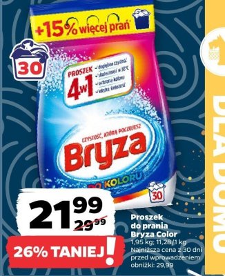 Proszek do prania Bryza Color promocja w Netto