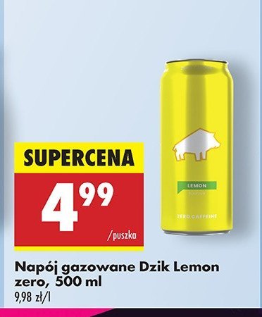 Napój energetyczny lemon WK DZIK promocja w Biedronka