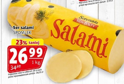 Ser salami promocja w Prim Market