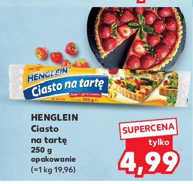 Ciasto na tartę Henglein promocja w Kaufland