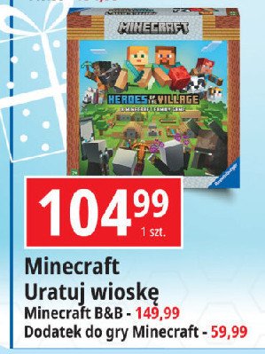 Gra minecraft - uratuj wioskę Ravensburger promocja w Leclerc