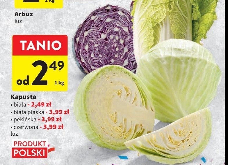 Kapusta czerwona promocja w Intermarche