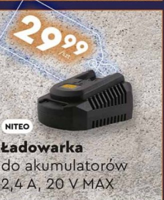 Ładowarka do akumulatorów 2,4 A, 20 V MAX NITEO promocja w Biedronka