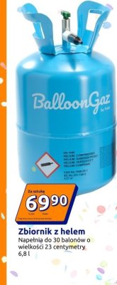 Zbiornik z helem 6,8 l promocja w Action