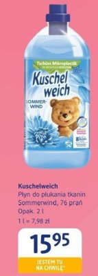 Płyn do płukania tkanin Kuschelweich Płyn do płukania tkanin Sommerwind, 76 prań promocja w Drogerie DM