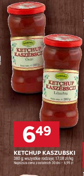 Ketchup kaszubski ostry Dagoma promocja w Stokrotka