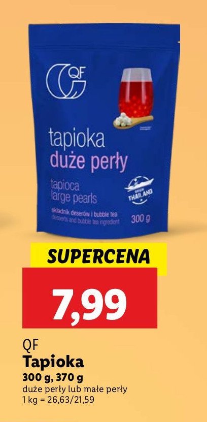 Tapioka duże perły Qf promocja