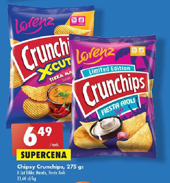 Chipsy tikka masala Crunchips x-cut Crunchips lorenz promocja