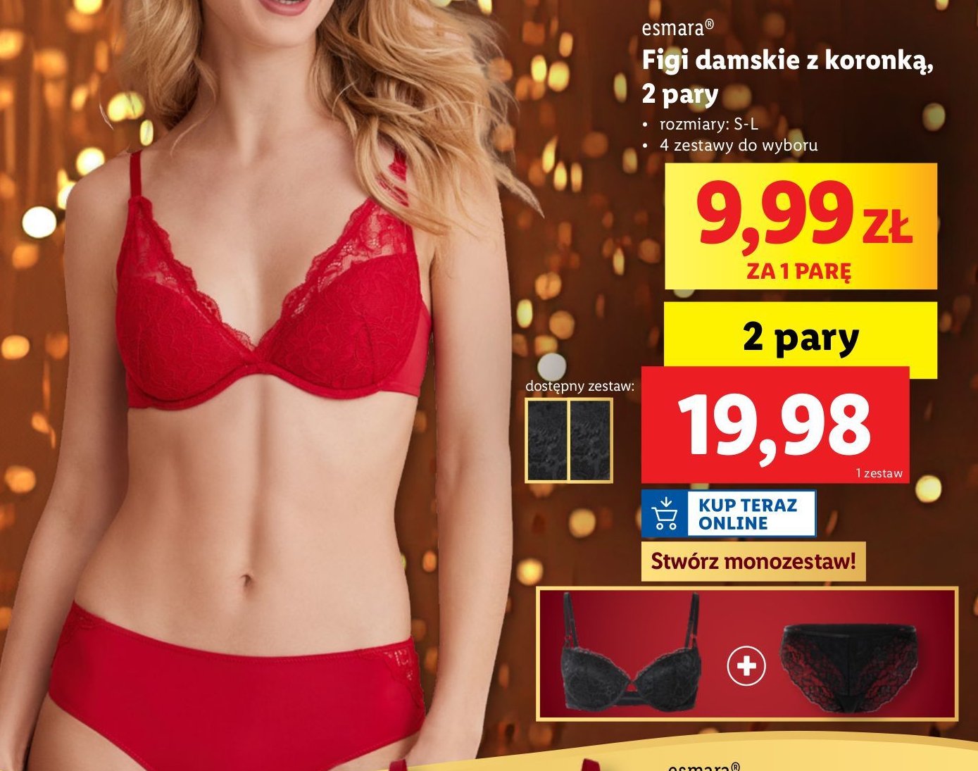 Figi damskie s-l Esmara promocja