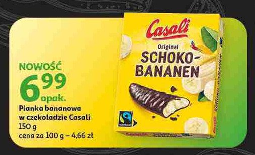 Pianka bananowa w czekoladzie Casali promocja