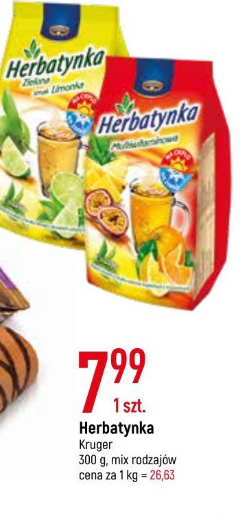 Herbata granulowana limonka KRUGER HERBATYNKA promocja