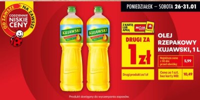 Olej rzepakowy 1 l promocja w Biedronka