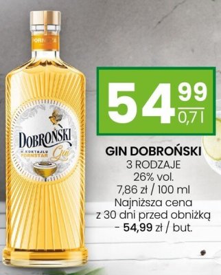 Gin Dobroński 0.7l promocja w Twój Market