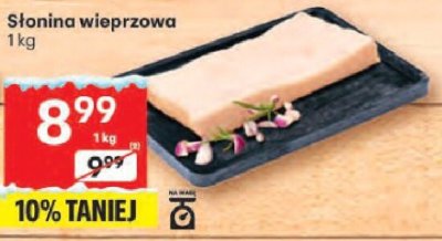 Słonina wieprzowa promocja w Delikatesy Centrum