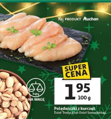Polędwiczki z kurczaka Dział Tradycji lub Dział Samoobsługi promocja w Auchan