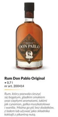 Rum Don Pablo Original promocja w Makro