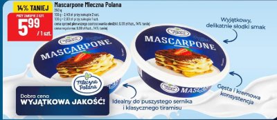 Mascarpone Mleczna Polana promocja w POLOmarket