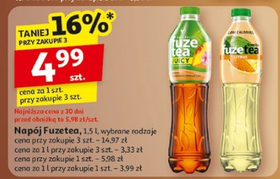 Napój Fuzetea promocja w Auchan