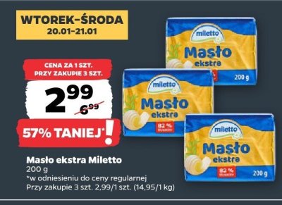 Masło ekstra promocja w Netto