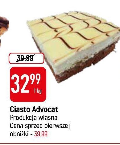 Ciasto advocat Cukiernia e.leclerc promocja w TOPAZ