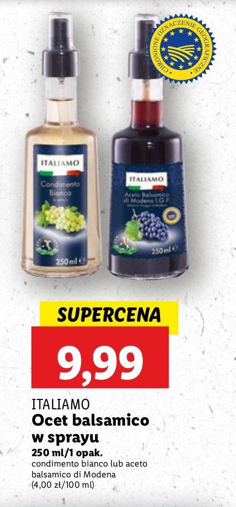 Ocet balsamiczny biały Italiamo promocja