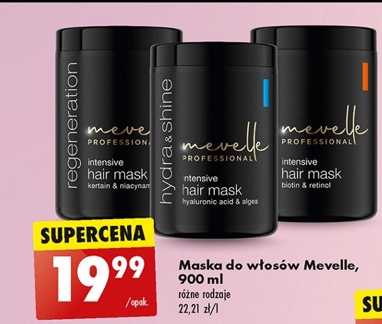Maska do w艂os贸w regeneration Mevelle promocja
