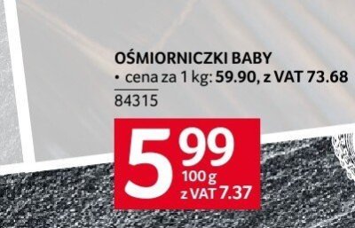 Ośmiorniczki baby Selgros promocja w Selgros