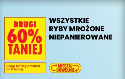 Ryby mrożone niepanierowane wszystkie rodzaje promocja w Biedronka