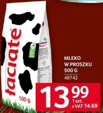 Mleko w proszku Łaciate 500g promocja w Selgros