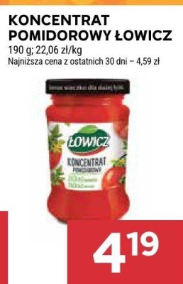 Koncentrat pomidorowy Łowicz promocja w Stokrotka