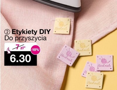Etykiety DIY do przyszycia promocja w Woolworth