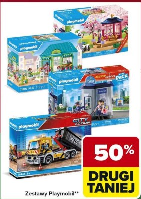 Zestawy Playmobil drugi -50% taniej promocja w Carrefour